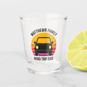 Vaso De Chupito Paseo de vacaciones de primavera al atardecer pers
