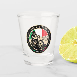 Vaso De Chupito Paso Stelvio Passo Dello Stelvio Motocicleta