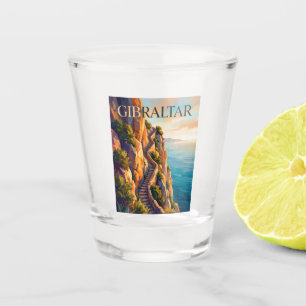 Vaso De Chupito Pasos Mediterráneos, Gibraltar, Roca Alta