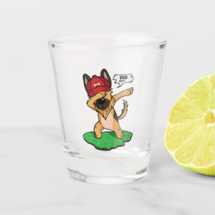 Vaso De Chupito Pastor alemán Dabbing