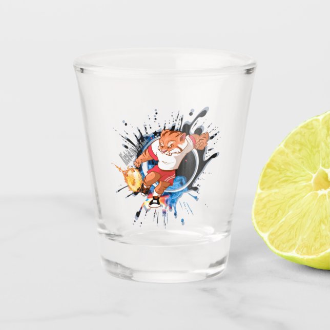 Vaso De Chupito Patea como si estuviera caliente. personalizado de (Anverso)