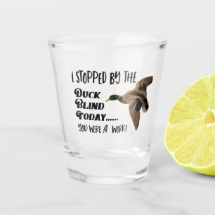 Vaso De Chupito Pato divertido que caza cita ciega del pato