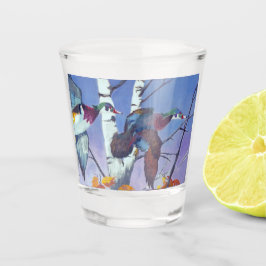 Vaso De Chupito Patos De Madera Volando