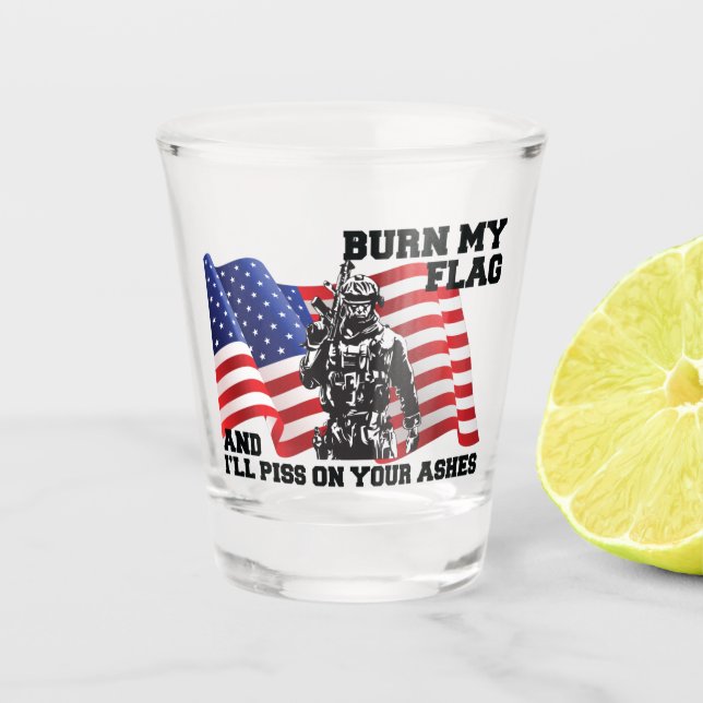 Vaso De Chupito Patriota americano (Anverso)