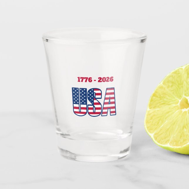 Vaso De Chupito Patriotic USA 1776-2026 (Anverso)