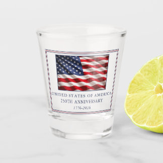 Vaso De Chupito Patriotic USA 250th Anniversary Toast