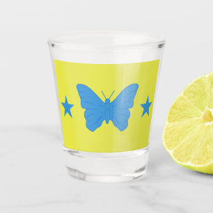 Vaso de chupito patriótico con la bandera de Bady