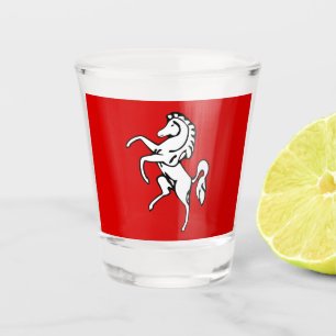 Vaso de chupito patriótico con la bandera del cond