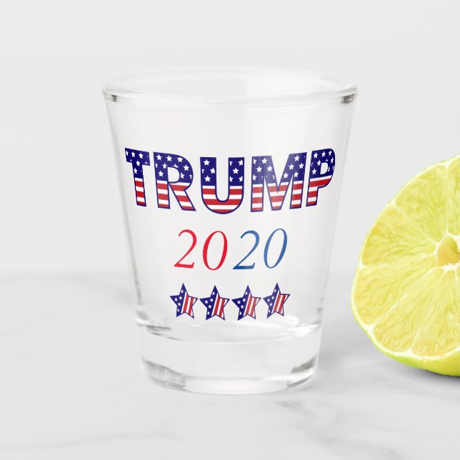 Vaso De Chupito Patriótico de Trump 2020 (Anverso)