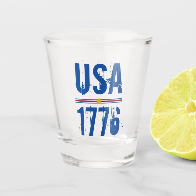 Vaso De Chupito Patriótico de USA 1776 (Anverso)