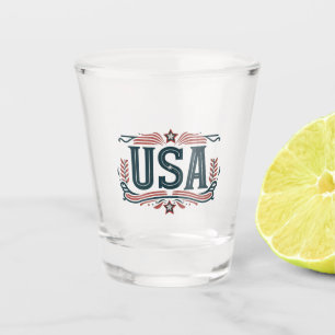 Vaso De Chupito Patriótico, EEUU vintage