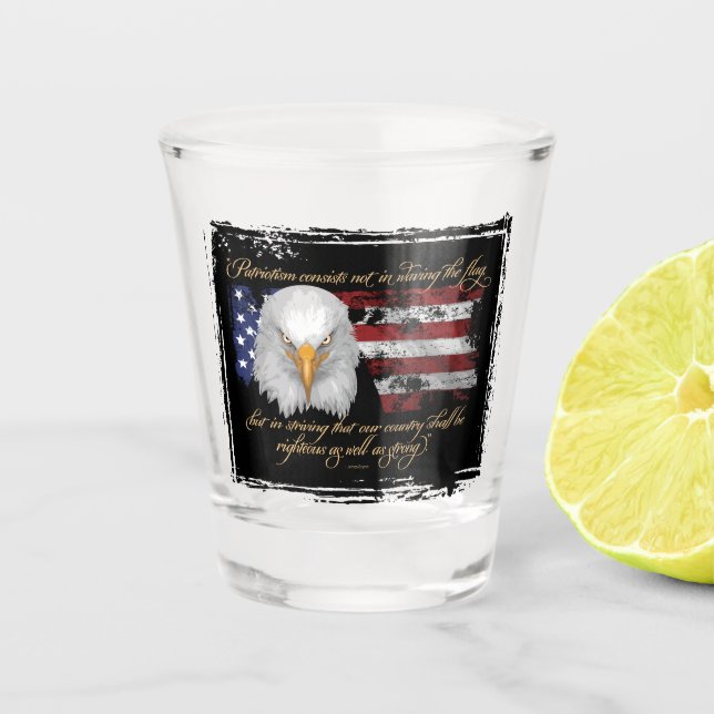 Vaso De Chupito Patriotismo recto (Anverso)