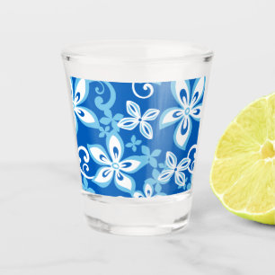 Vaso De Chupito PATRON DE ALOHA HAWAII EN AZUL x 2