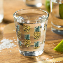 Patrón de color de agua tropical piña de manzana s