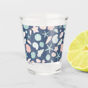 Vaso De Chupito patrón de conchas marinas