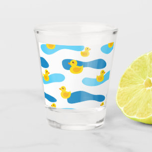 Vaso De Chupito Patrón de duelo de goma amarillo