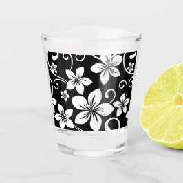 VASO DE CHUPITO PATRÓN DE HAWAII AZUL EN NEGRO
