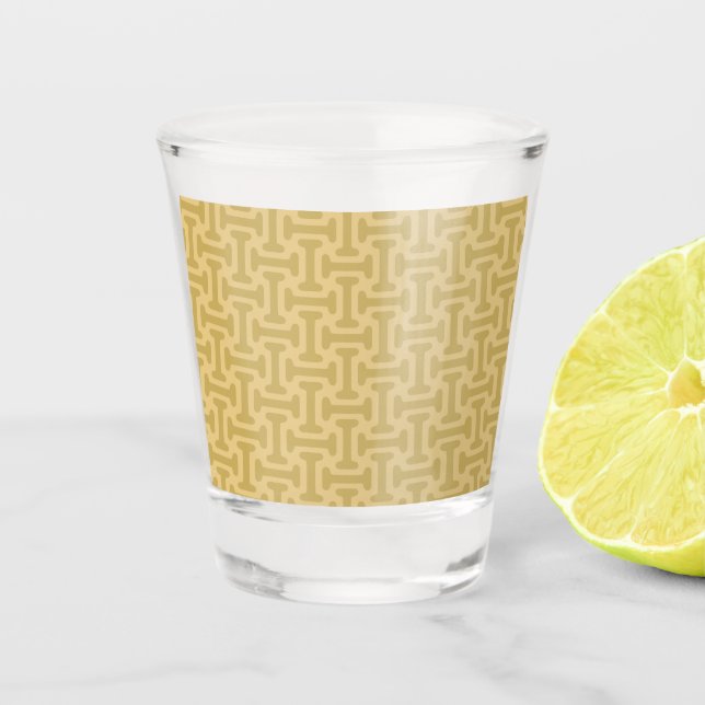 Vaso De Chupito Patrón de papel de los 60 (Anverso)