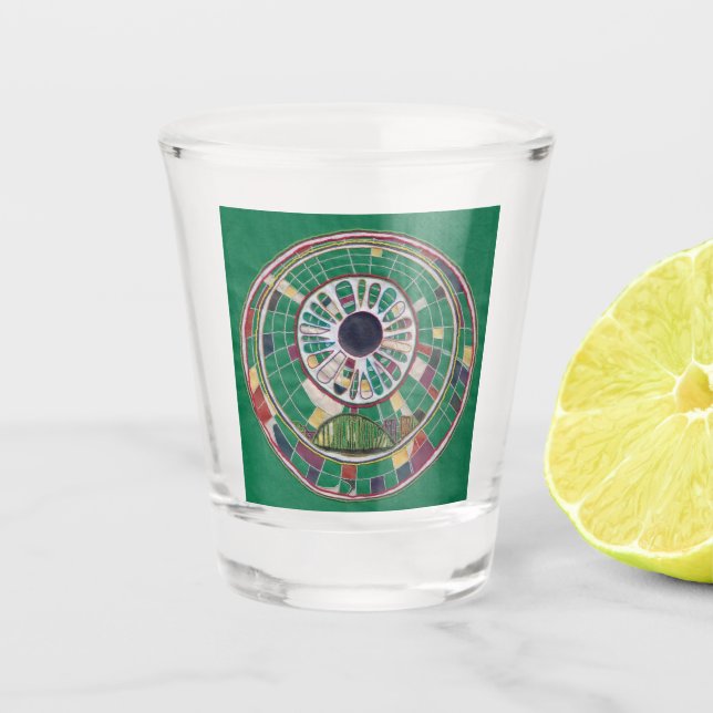 Vaso De Chupito Patrón de puente (Anverso)