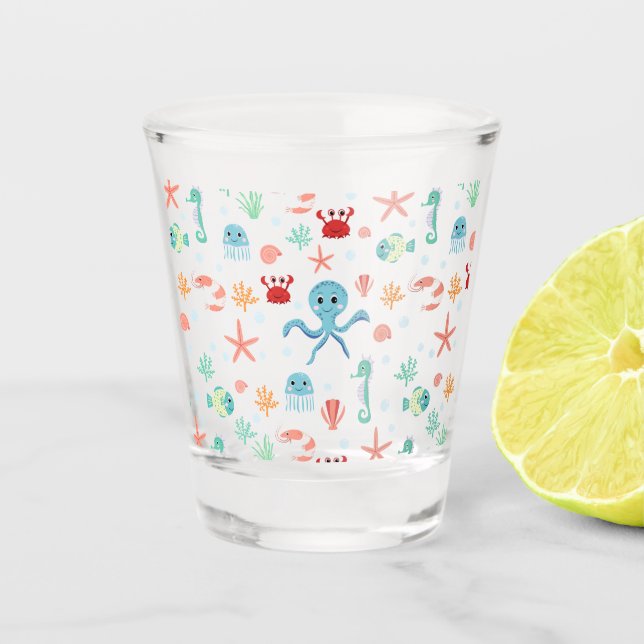 Vaso De Chupito patrón de Sea World (Anverso)
