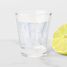 Vaso De Chupito Patrón de sombra azul