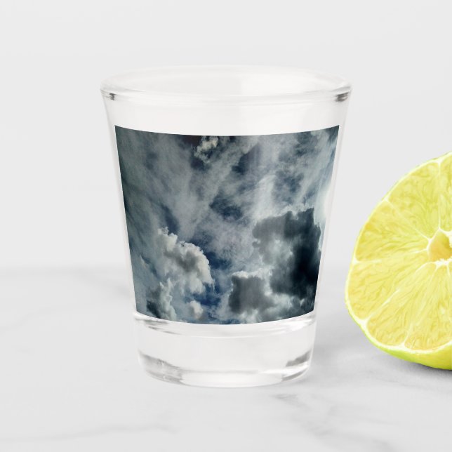 Vaso De Chupito Patrón en las nubes (Anverso)