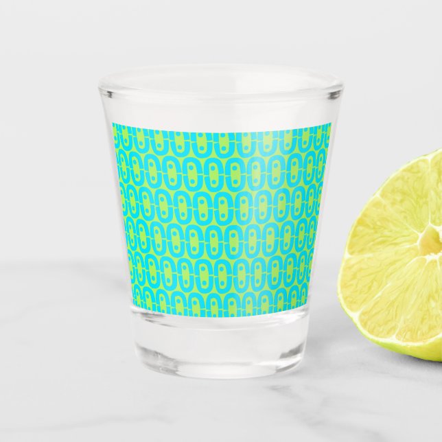 Vaso De Chupito patrón moderno y colorido (Anverso)