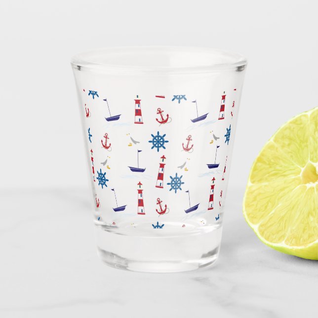 Vaso De Chupito Patrón náutico (Anverso)