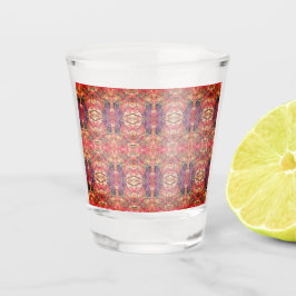 Vaso De Chupito Patrón púrpura y rosa