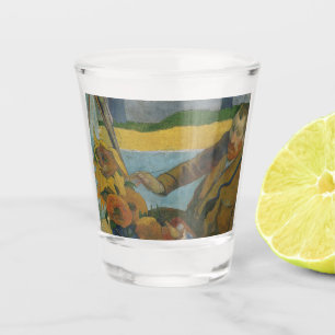 Vaso De Chupito Paul Gauguin Vincent van Gogh pintando girasoles