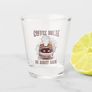 Vaso De Chupito Pausa de café - Tema de Halloween