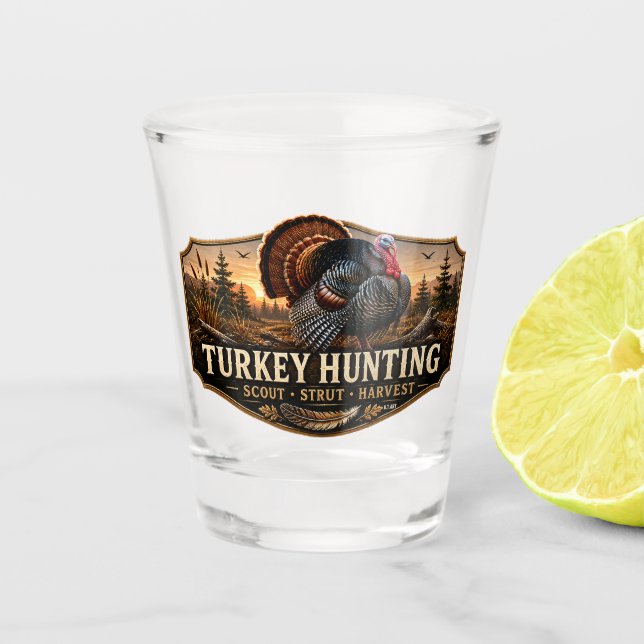 Vaso De Chupito Pavo salvaje   (Anverso)