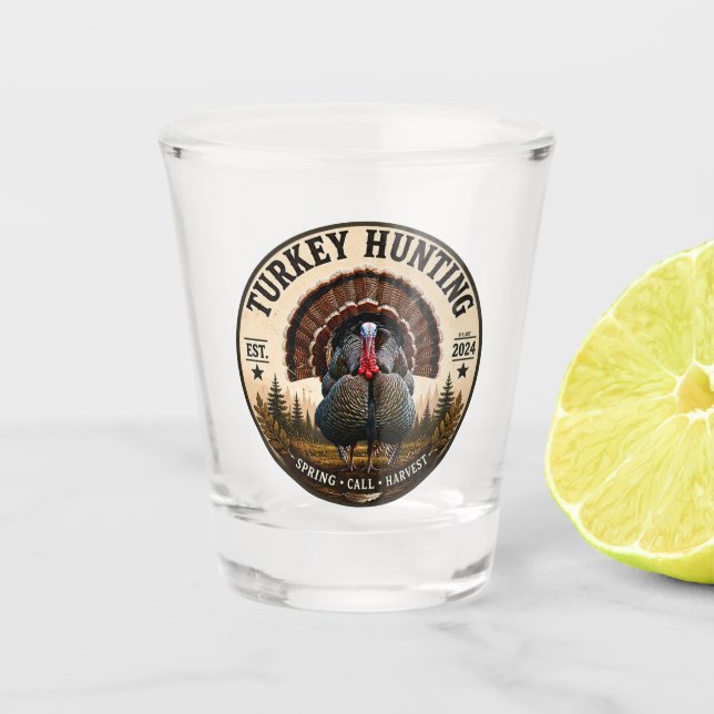 Vaso De Chupito Pavo silvestre   (Anverso)