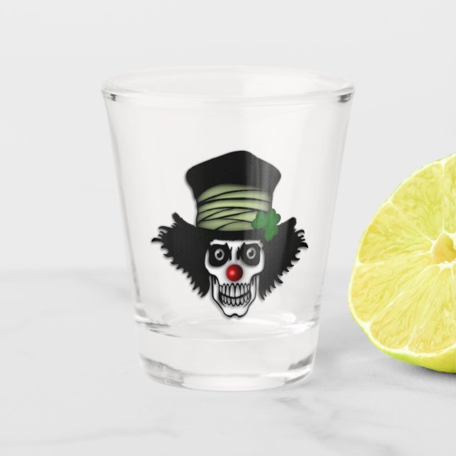 Vaso De Chupito Payaso de Skeleton irlandés (Anverso)