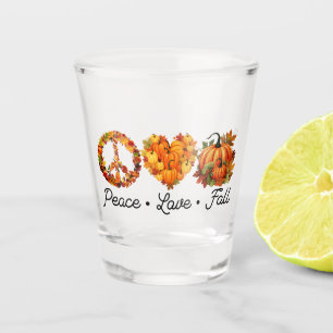 Vaso De Chupito Paz, amor, caída - Cosmopolitas vibraciones de oto
