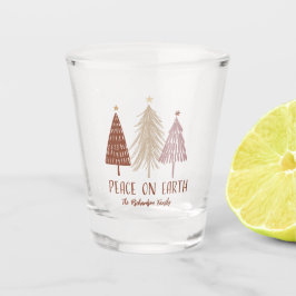 Vaso De Chupito Paz en la Tierra Árboles festividad Personalizado 