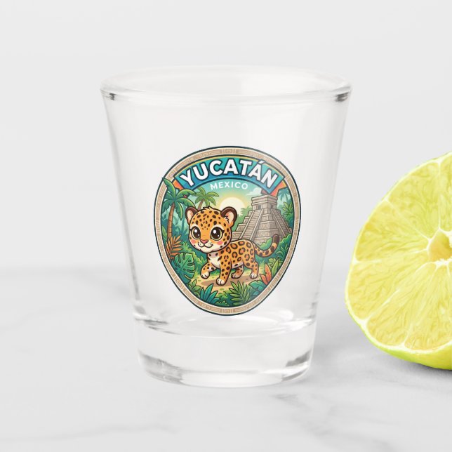 Vaso De Chupito Península de Yucatán MÉXICO (Anverso)