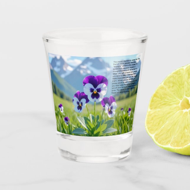 Vaso De Chupito Pensamiento (Anverso)