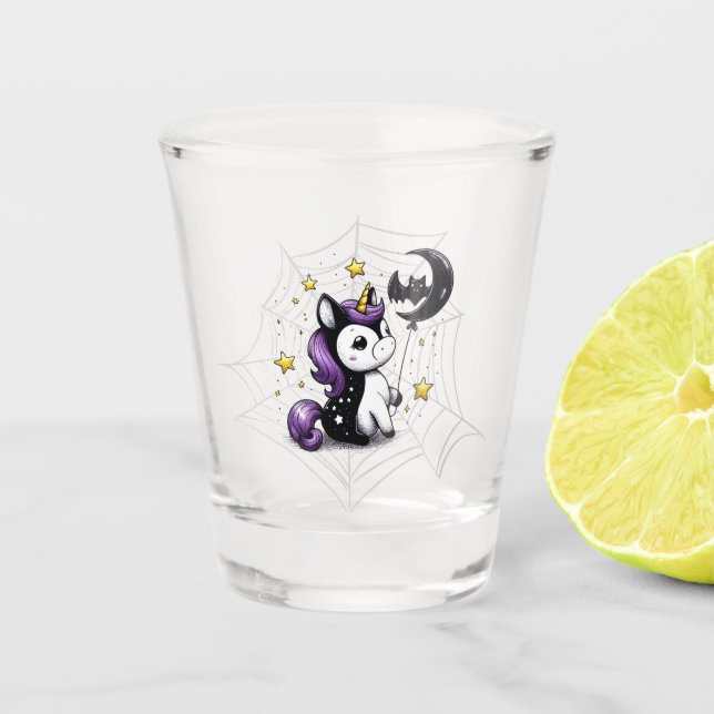 Vaso De Chupito Pequeño Unicornio (Anverso)