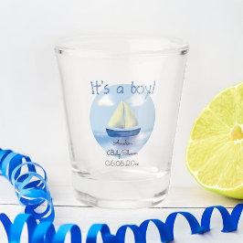 Vaso De Chupito Pequeños niños de vela azul Baby Shower