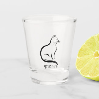 Vaso De Chupito Perfil de gato