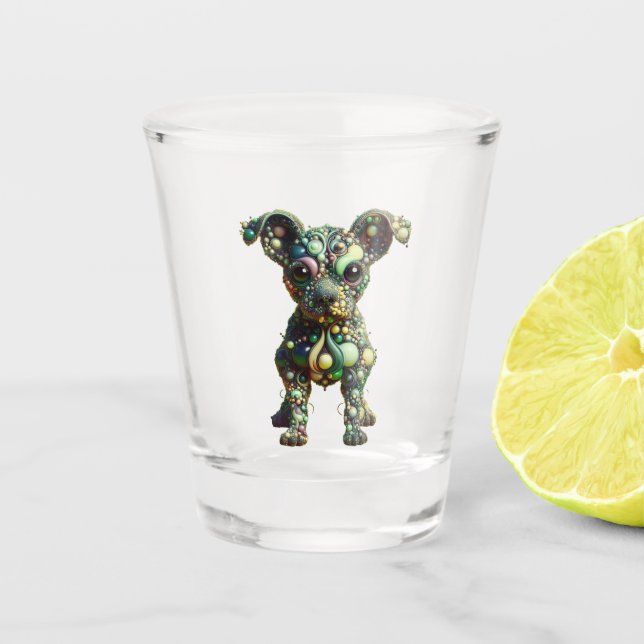 Vaso De Chupito Perro alieno espacial (Anverso)