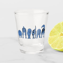 Vaso De Chupito Perro Azul