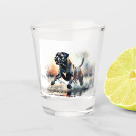 Vaso De Chupito Perro Cane Corso acuarela