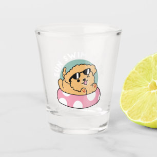 Vaso De Chupito Perro de la Vibes de Verano - Cachorro flotante co