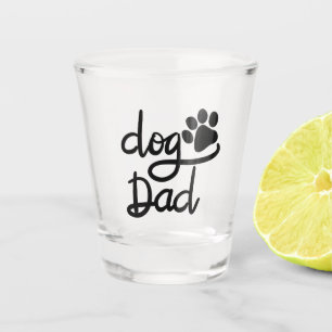 Vaso De Chupito Perro Divertido Huella de Perro Papá Perro