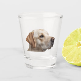 Vaso De Chupito Perro Labrador Amarillo