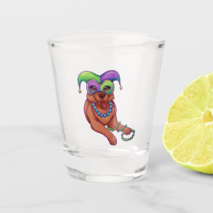 Vaso De Chupito Perro Mardi Gras