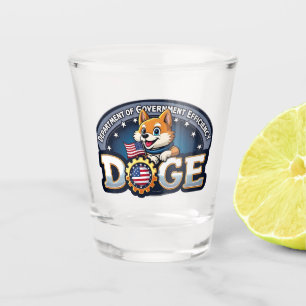 Vaso De Chupito Perro Perro De Eficiencia Del Departamento De Efic