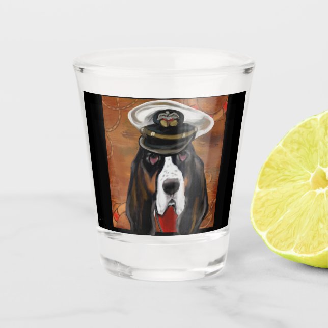 VASO DE CHUPITO PERRO SABUESO (Anverso)